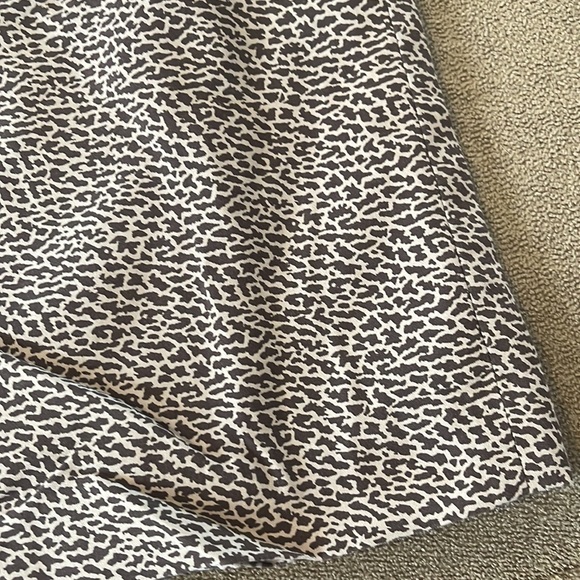 Loft Petite Leopard print skirt size 4p lined brown tan - Picture 2 of 6